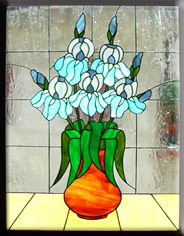  Vaso di fiori in tecnica Tiffany by Alda Combi